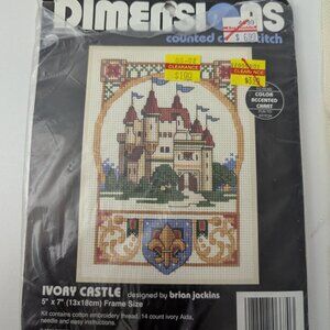 Ivory Castle Counted Cross-stitch 5x7 **Free with $10 Purchase**